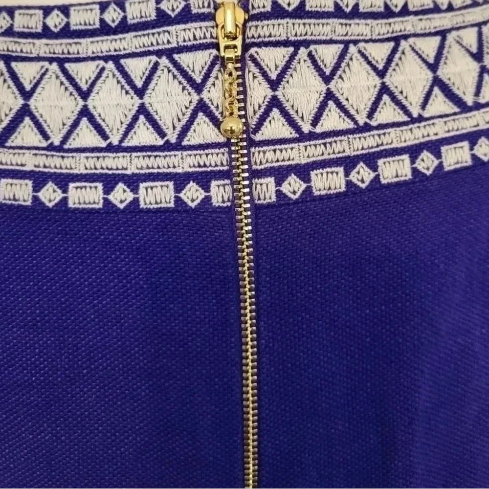 Kate Spade 👗 Laureen Embroidered Linen Blend Shift Dress, EUC, Size 2 - Picture 2 of 8
